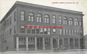 IN, Columbia City, Indiana, Masonic Temple, Hudson Dry Goods Store, Carter Pub