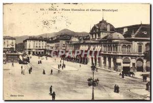 Old Postcard Nice Place Massena Casino Muincipal