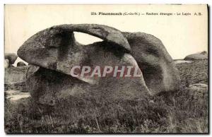 Old Postcard Ploumanch Rocks strange Rabbit