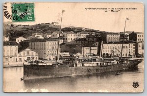 Pyrenees Orientales  Port Vendres  Ship  La  Marsa   Constantine  1909