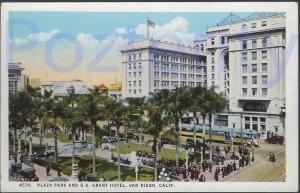 PLAZA PARK AND U.S.GRANT HOTEL SAN DIEGO CALIFORNIA