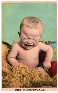 Crying baby in straw, The Nightingalem Banforth  No.1060