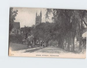 Postcard Green Street Fairhaven Massachusetts USA