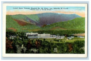 c1930s United States Veterans Hospital Oteen Near Asheville NC Postcard 