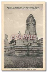 Old Postcard Besancon high Monument to the Memory