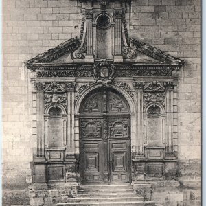 c1900s Tours, France Chapelle du Lycee Door Ornate Baroque Facade Columns A360