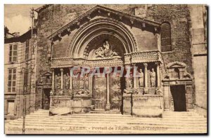 Old Postcard Arles Portal L & # 39Eglise Saint Trophime