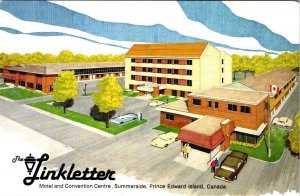 Summerside, PEI Canada  LINKLETTER MOTEL~CONVENTION CENTRE 4X6 Artist's Postcard