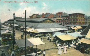 Postcard Maryland Biltmore Lexington Market Ottemheimer #229 23-3846