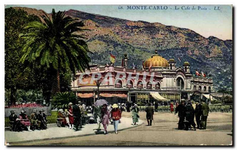 CPA Monte Carlo Monaco coffee of ParisÂ 