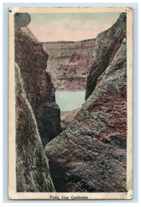 C.1910-20 Poas, Una Quebrada, Costa Rica Hand Colored Postcard F94