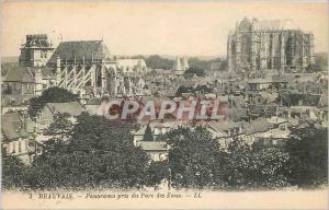 Old Postcard Beuvais Pnorama took water park LL