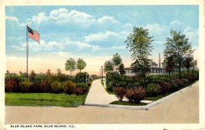 Blue Island, Illinois - A view of Blue Island Park - in 1920