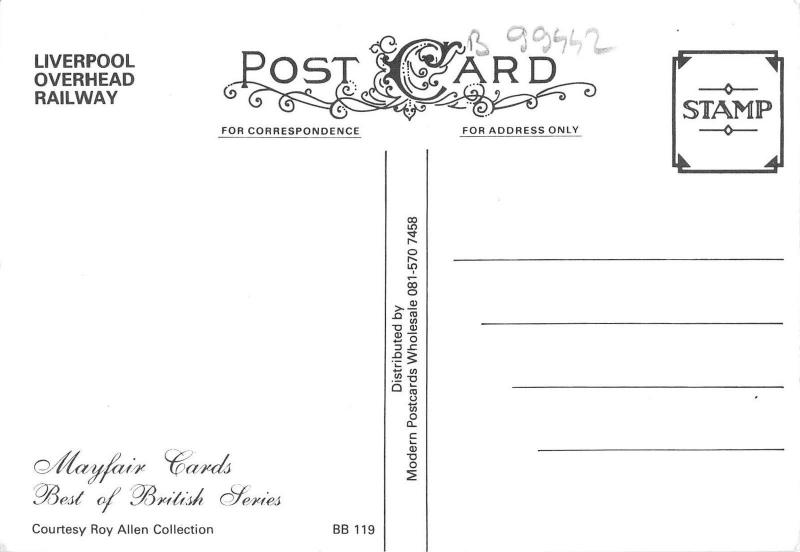 B99442 liverpool overhead railway train uk