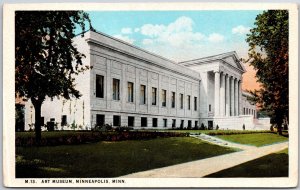 Art Museum Minneapolis Minnesota MN Classical Design Emposing Building Postcard