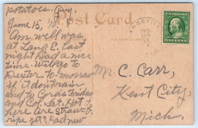 Middleport OH Smith Hotel Railroad Tracks Postcard Ohio