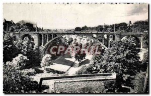 Old Postcard Luxembourg Adolphe Bridge