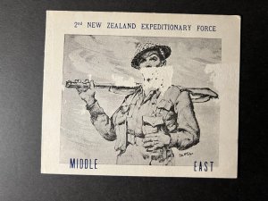 Mint WW1 Greeting Card New Zealand Expeditionary Force Middle East Military