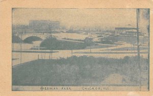 SHERMAN PARK Chicago, Illinois ca 1920s Vintage Postcard