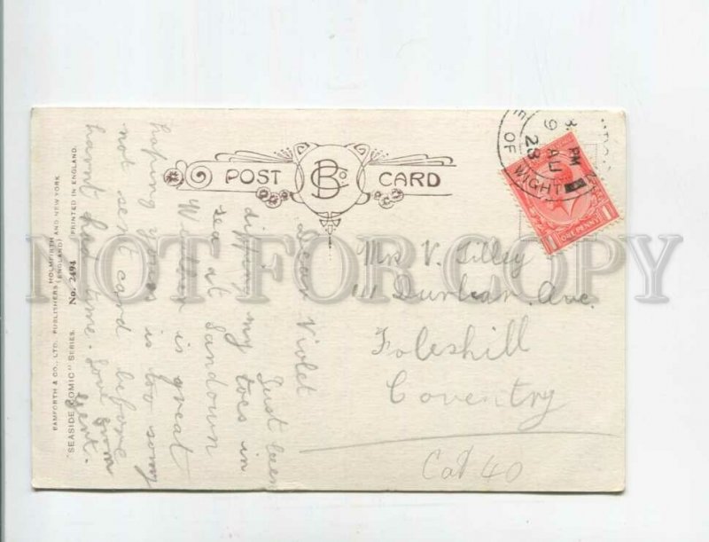 471877 COMIC Seaside Friends Portrait DONKEY Vintage postcard Bamforth #2494