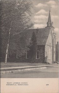 Postcard Trinity Lutheran Church Wernersville PA