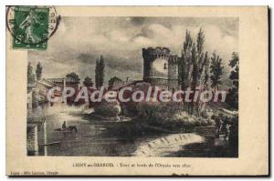 Postcard Old Ligny In Barrois Tour And Bords De I'Ornain