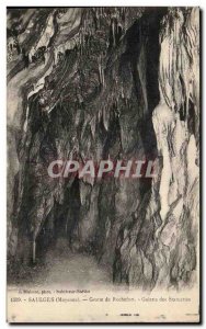 Old Postcard Saulges Cave De Rochefort Gallery Statuettes