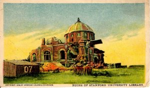 Stanford, California - The Ruins of Stanford University after the Earthquake