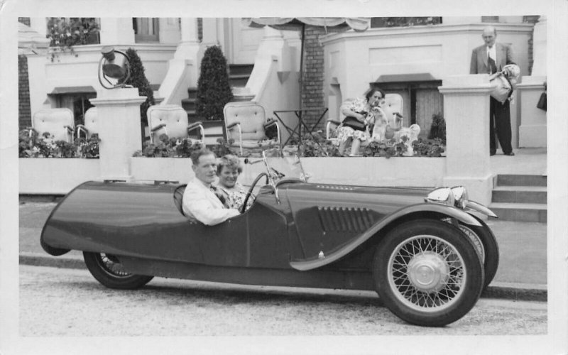 Cliftonville Ireland 1951 Convertible Automobile Real Photo Card. has blank back