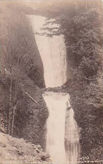 Oregon Columbia River Highway Bridal Veil Falls Real Photo