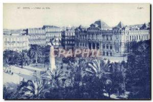 Old Postcard Oran L & # 39Hotel Town