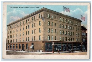 c1920's The Allison Hotel Montrose Hotel Cedar Rapids Iowa IA Unposted Postcard