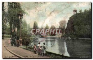 Old Postcard Buttes Chaumont The Lake And The Belvedere