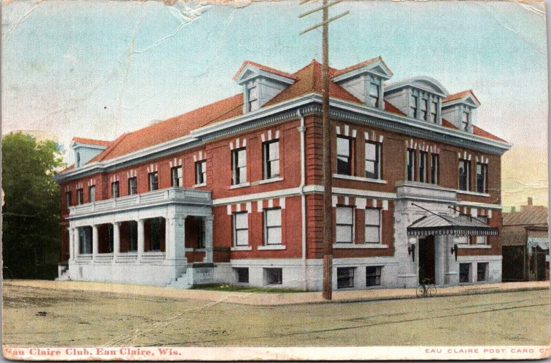 Postcard Eau Claire Club in Eau Claire, Wisconsin