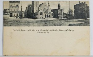 Pottsville Pennsylvania PA New Memorial Methodist Episcopal Church Postcard T2