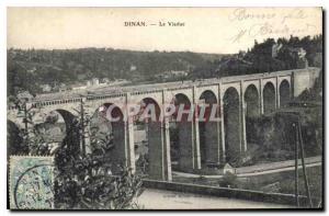 Old Postcard Dinan Viaduct