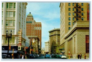 c1960 Mills Street Looking West Exterior Post Office El Paso Texas TX Postcard 