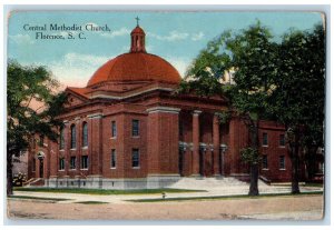 c1910's Central Methodist Church Florence South Carolina SC Unposted Postcard