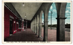 13807 Vista Thru Arches, Casa Del Desierto, Santa Fe Hotel, Barstow, California