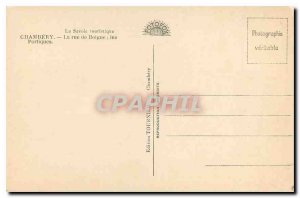 Old Postcard Chambery The Boigne Street Portals