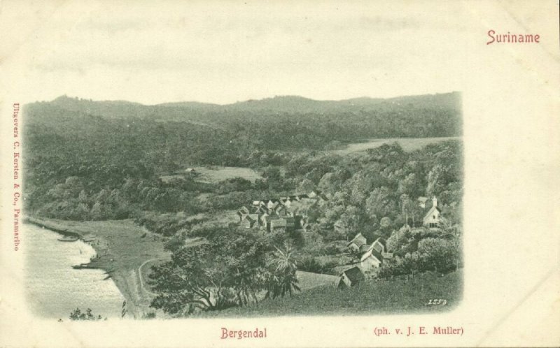 suriname, BERG EN DAL, Panorama (1899) C. Kersten & Co.