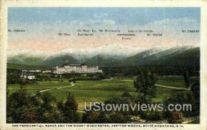 Presidential Range, Mt Washington in White Mountains, New Hampshire