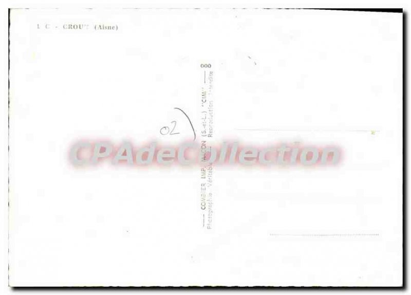 Postcard Old Crouy Aisne