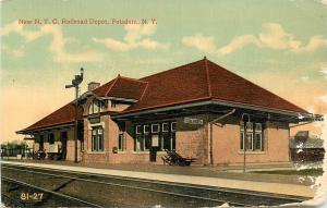 Vintage Postcard New NYC Railroad Depot, Potsdam NY St. Lawrence County