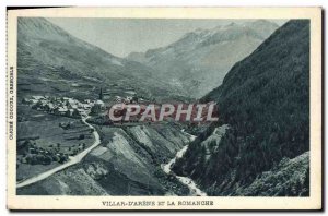 Old Postcard Villar D & # 39Arene And La Romanche