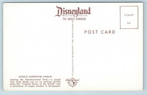 Postcard CA Disneyland Jungle Adventure Ahead Tropical Rivers Of The World X14