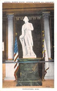 General Warren Statue Interior Bunker Hill - Charlestown, Massachusetts MA