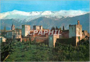 Postcard Modern Granada View of the Alhambra and Sierra Nevada