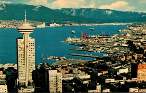 Canada British Columbia Vancouver View Showing The Harbour Gastown The Centen...