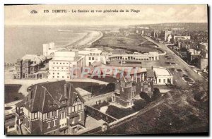 Old Postcard Dieppe Casino & Vue Generale De La Plage